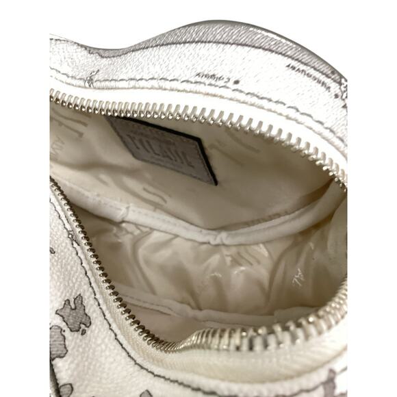 Alviero Martini Bag Women’s 1 Size Heart Shape Crossbody Leather World Map White - Picture 7 of 10